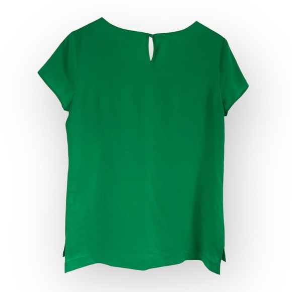 J.Crew Short Sleeve Blouse Kelly Green - Picture 3 of 4